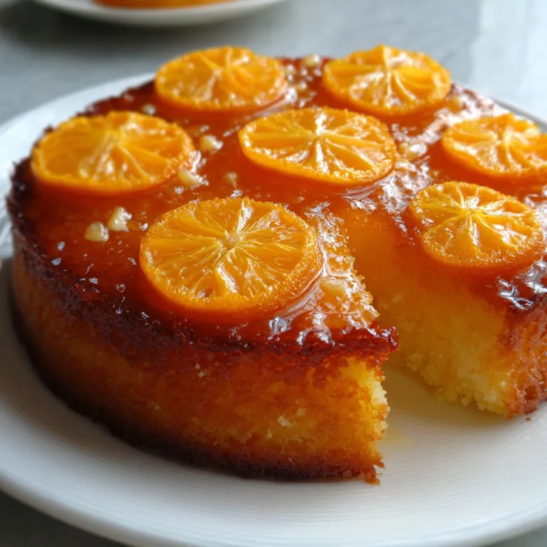Delicious Upside Down Orange Cake Recipe | Easy Citrus Dessert Tutorial