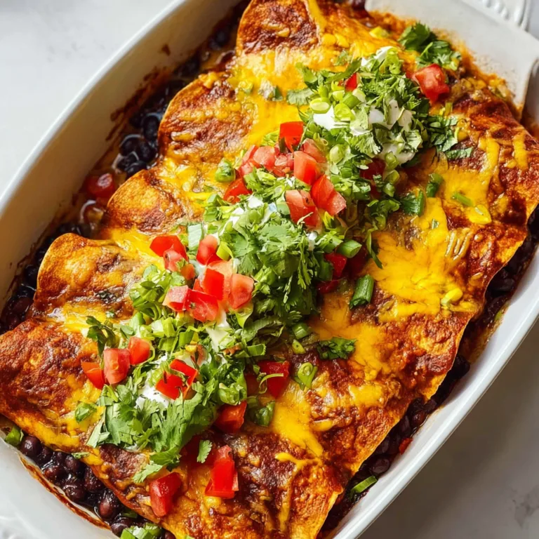 Delicious Vegetarian Black Bean Enchiladas Recipe | Healthy & Easy Meal