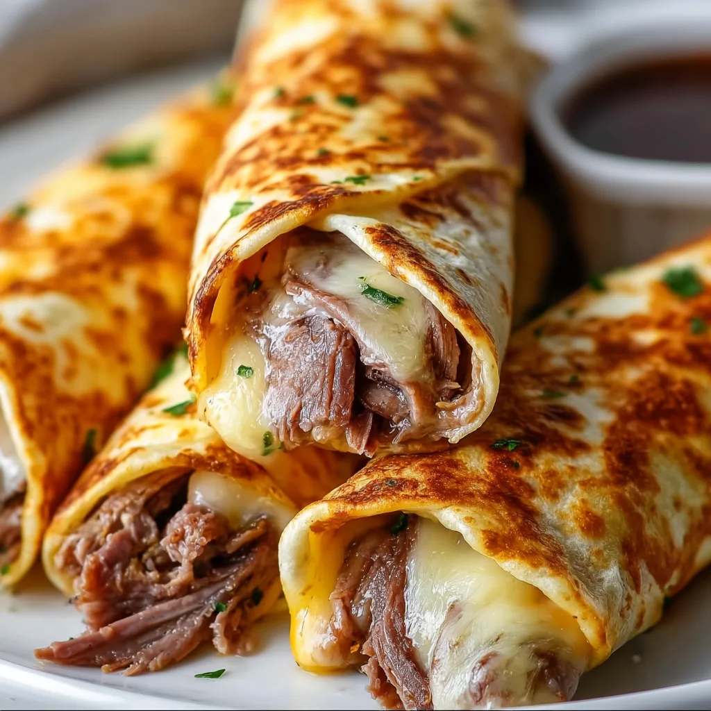 Easy French Dip Tortilla Roll Ups Recipe | Quick &amp; Delicious Snack Ideas