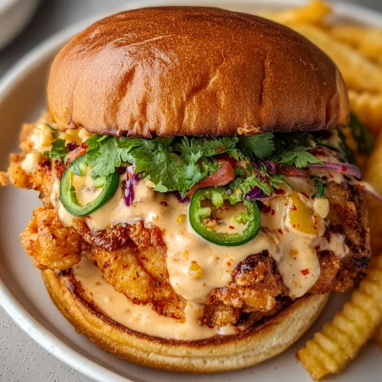 Spicy Jalapenos Chicken Sandwich with Creamy Sauce | Delicious & Flavorful Recipe