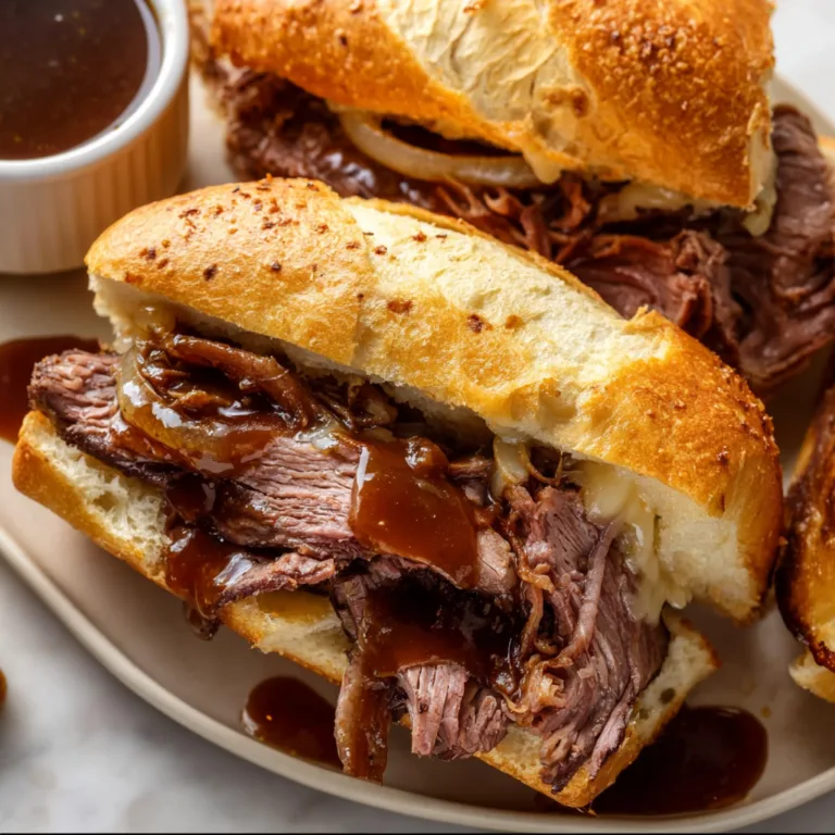 Easy Slow Cooker French Dip Sandwiches Recipe – Tender & Flavorful!