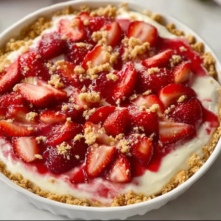 Delicious Strawberry Cheesecake Dump Cake Recipe | Easy & Quick Dessert