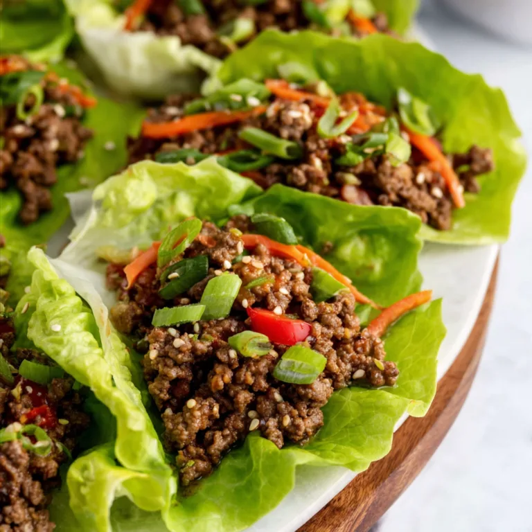 Quick &amp; Easy 15-Minute Ground Beef Lettuce Wraps Recipe
