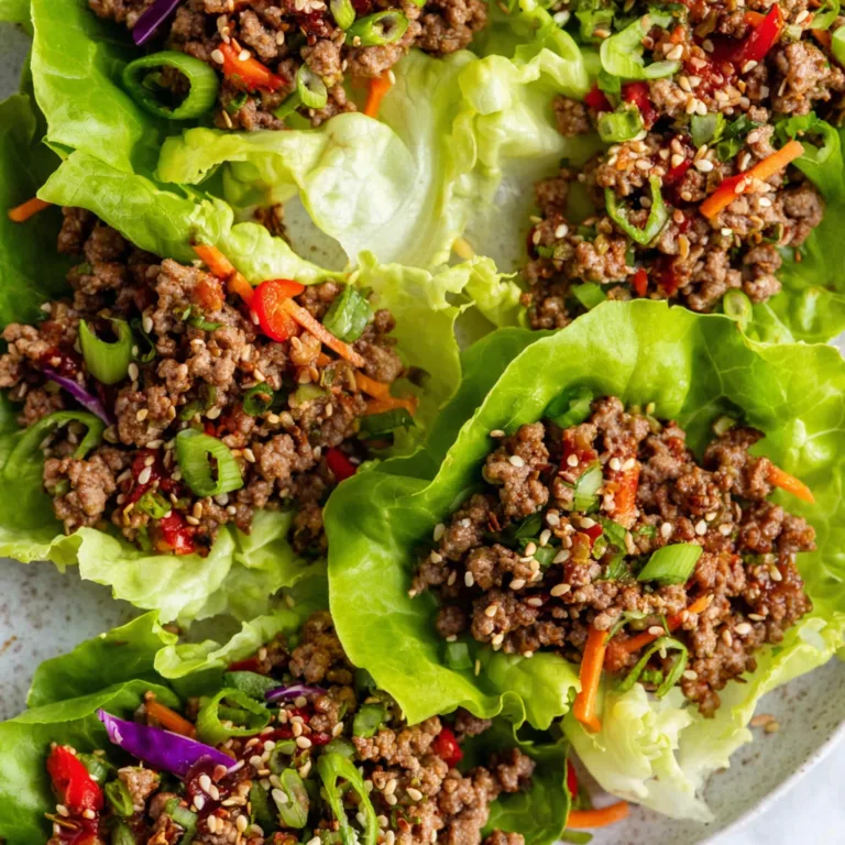 Quick & Easy 15-Minute Ground Beef Lettuce Wraps Recipe