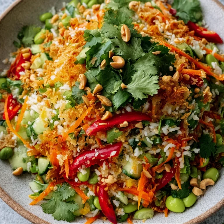 Asian Crispy Rice Salad Recipe | Easy & Delicious Healthy Meal