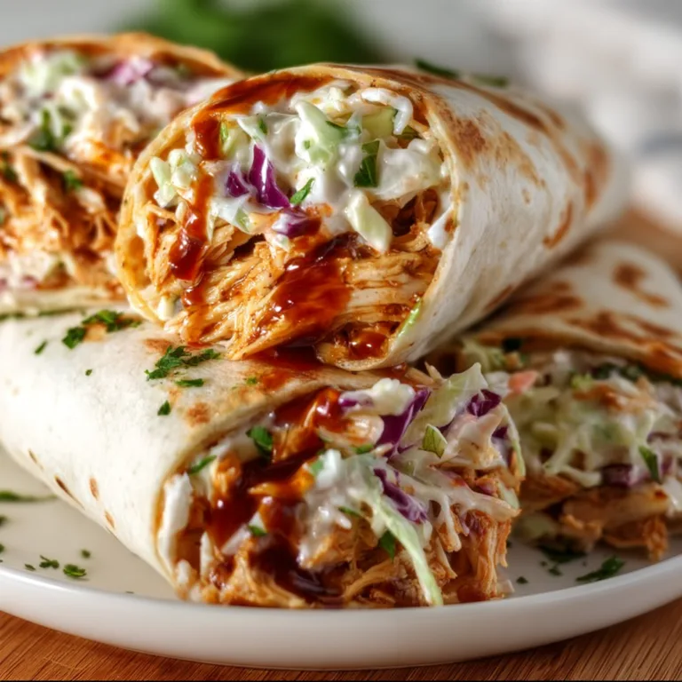 Delicious BBQ Chicken Coleslaw Wraps Recipe | Easy &amp; Flavorful Meal Idea
