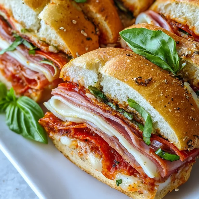Delicious Baked Italian Grinder Sandwiches Recipe | Easy & Flavorful Subs