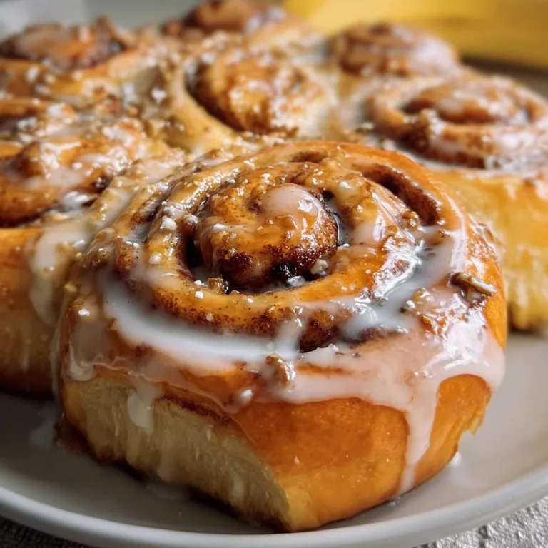 Delicious Banana Bread Cinnamon Rolls Recipe – Soft, Fluffy &amp; Flavorful