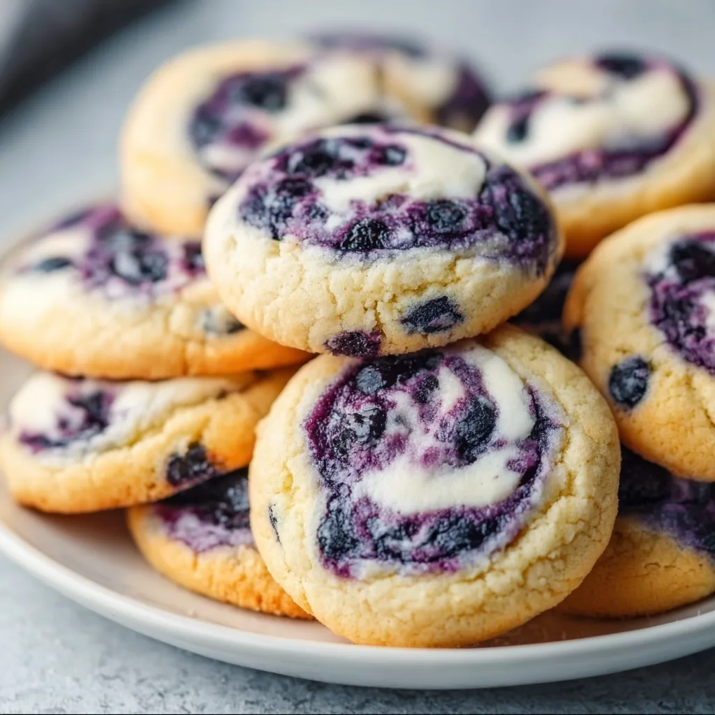 Delicious Blueberry Cheesecake Cookies Recipe | Soft &amp; Chewy Treats