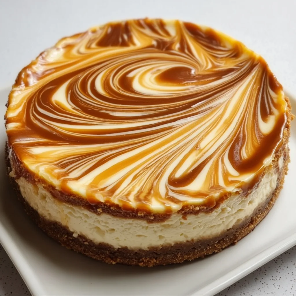 Decadent Caramel Swirl Cheesecake Recipe | Creamy &amp; Irresistible Dessert