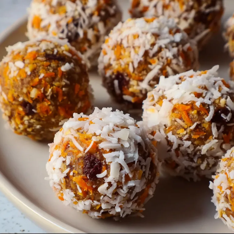 Delicious Carrot Date Coconut Truffles | Healthy No-Bake Snack Recipe