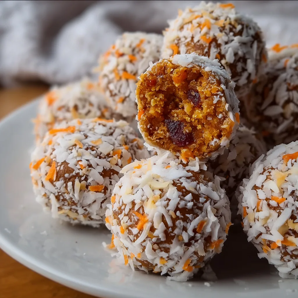 Delicious Carrot Date Coconut Truffles | Healthy No-Bake Snack Recipe