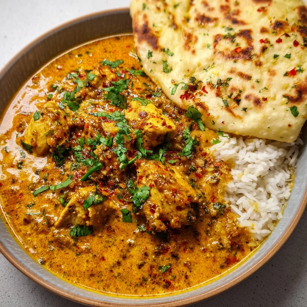 Chicken Korma with Flatbread or Rice