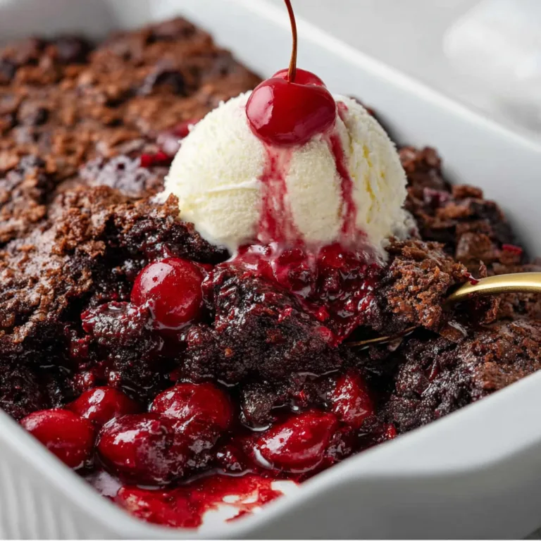 Delicious Chocolate Cherry Dump Cake Recipe – Easy & Decadent Dessert