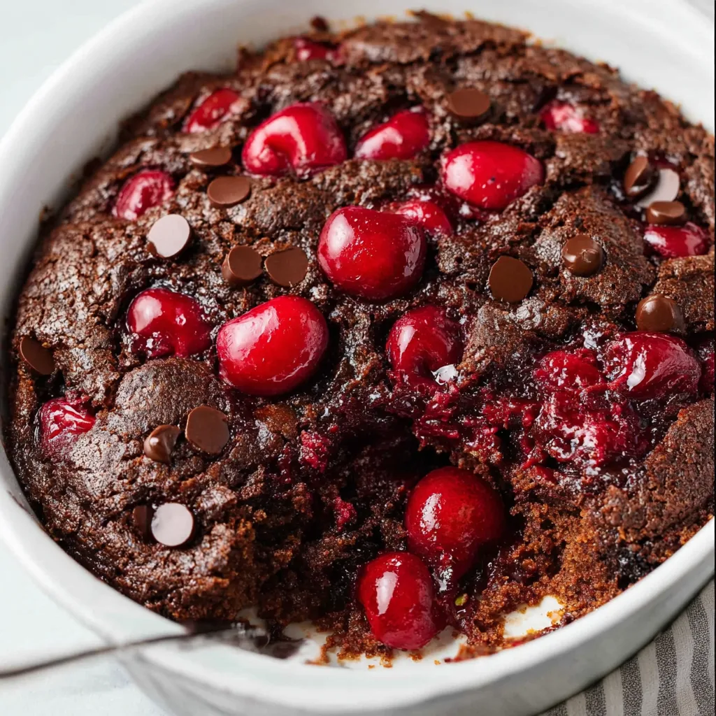 Delicious Chocolate Cherry Dump Cake Recipe – Easy &amp; Decadent Dessert
