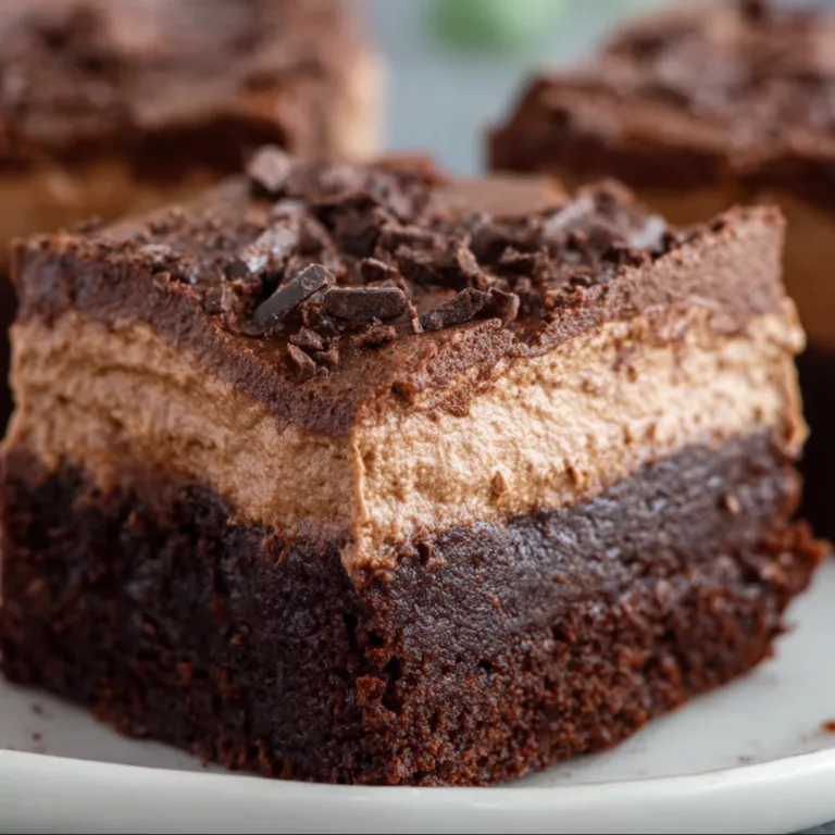 Decadent Chocolate Mousse Brownies Recipe | Rich & Fluffy Dessert Delight