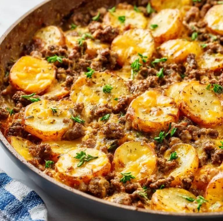 Classic Ground Beef and Potatoes Skillet Recipe | Easy One-Pan Meal