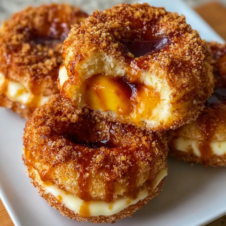 Classic Peach Cobbler Cheesecake Donuts – Irresistible Southern Dessert Recipe