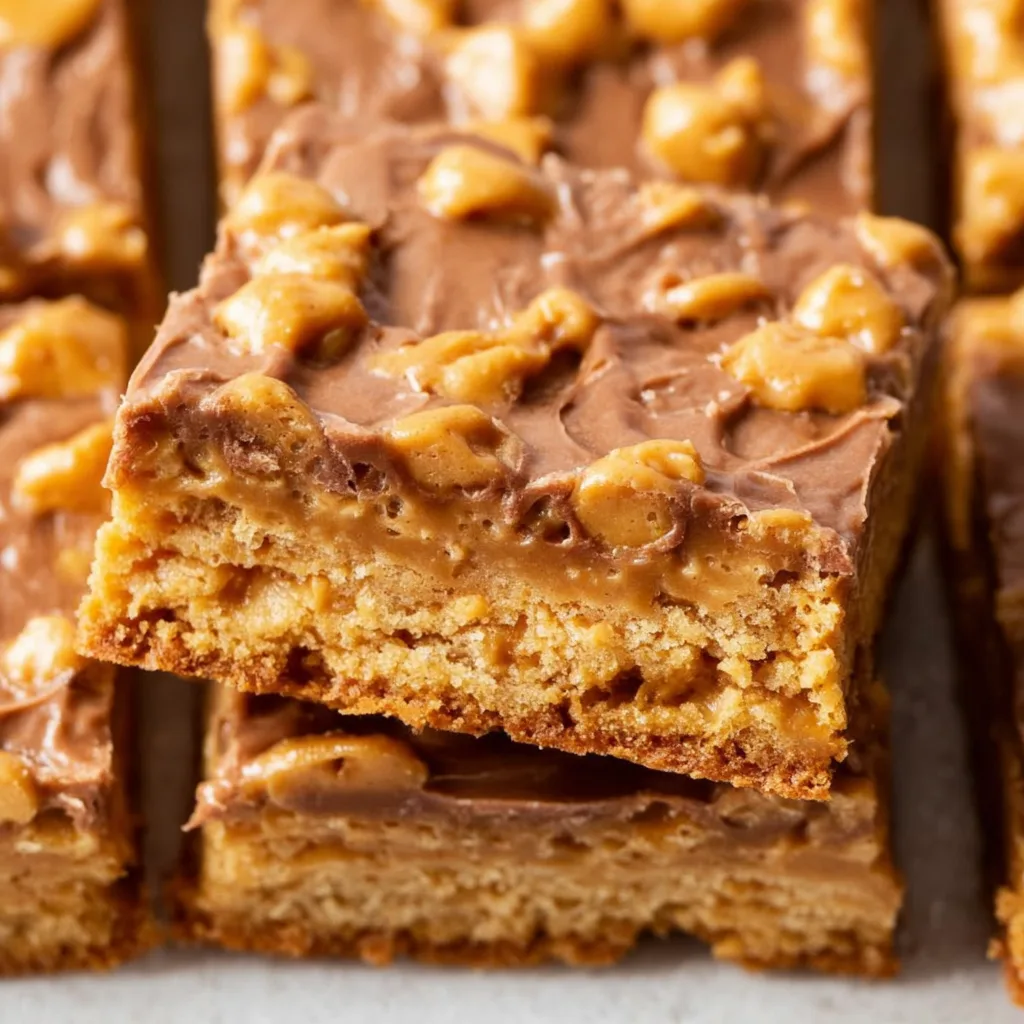 Classic Peanut Butter Lunch Lady Cookie Bars Recipe | Easy &amp; Delicious Snack