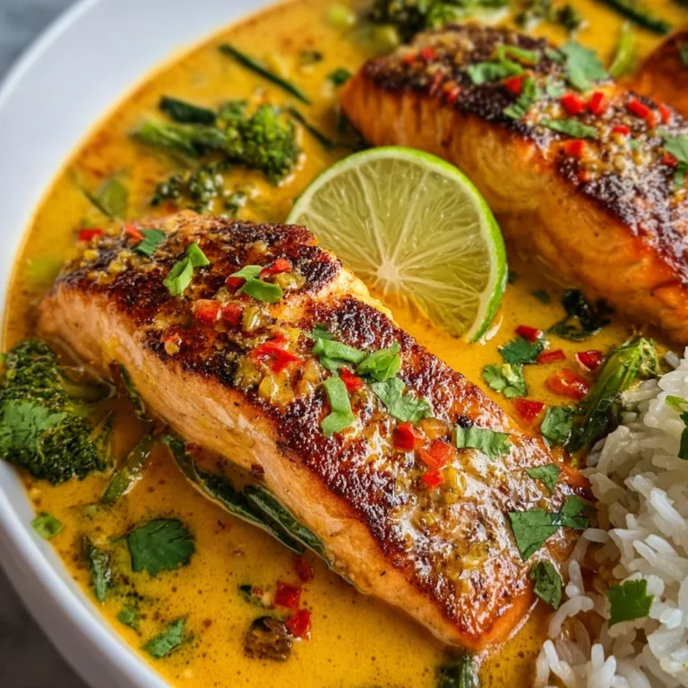 Delicious Coconut Curry Salmon Recipe | Easy & Flavorful Dinner Idea