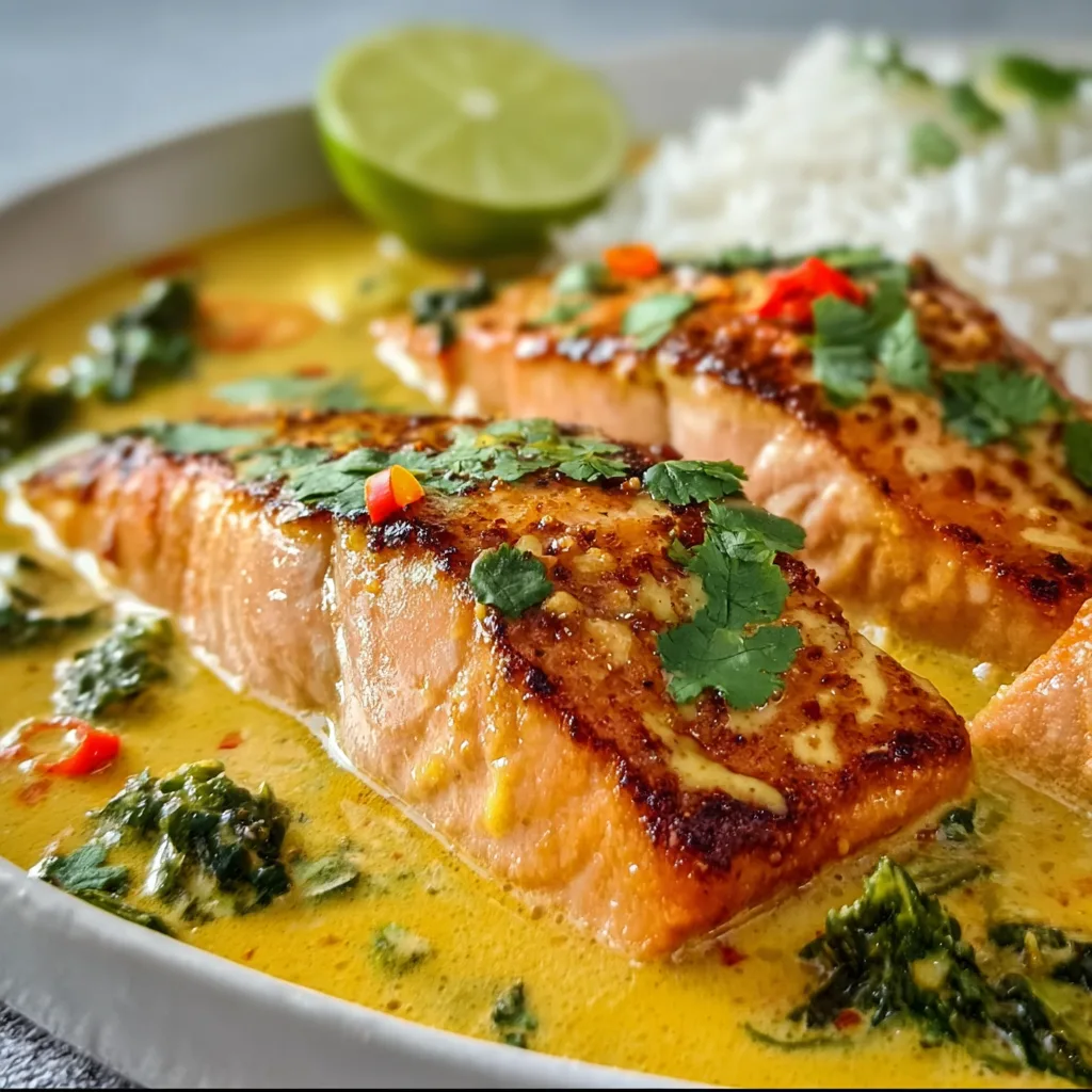 Delicious Coconut Curry Salmon Recipe | Easy &amp; Flavorful Dinner Idea