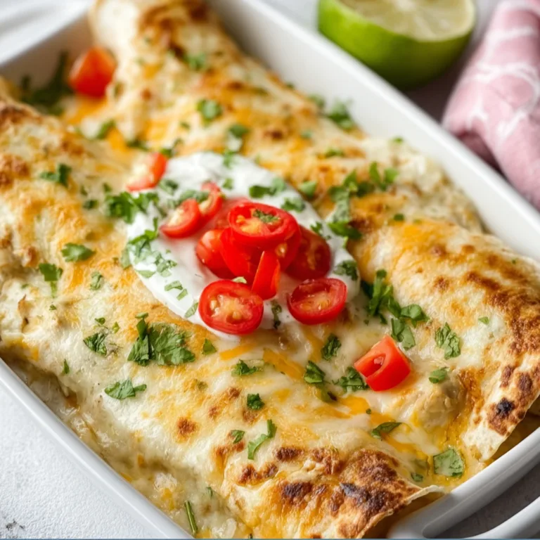 Cream Cheese Chicken Enchiladas Recipe – Creamy, Cheesy &amp; Delicious!