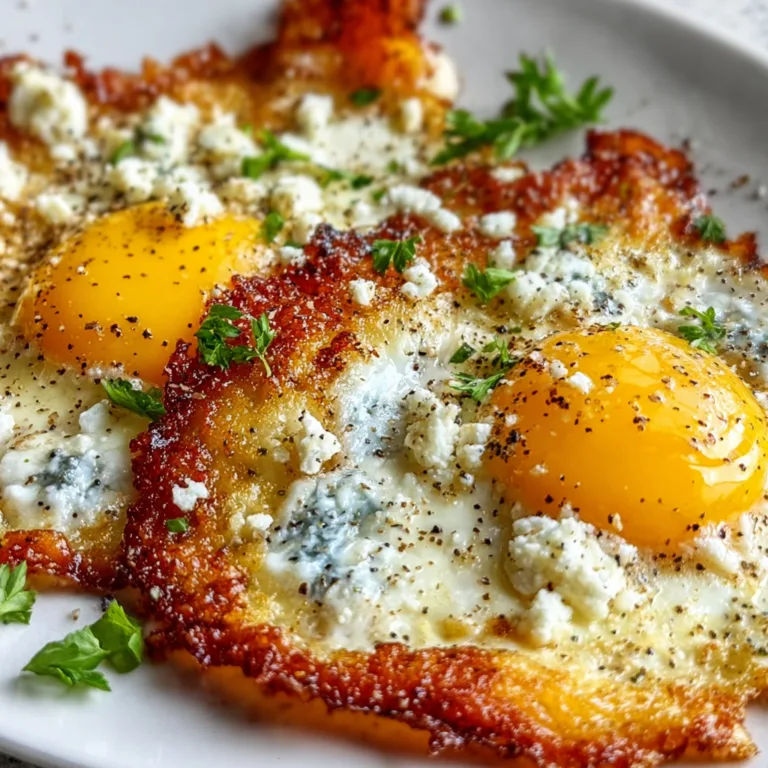 Crispy Feta Fried Eggs Recipe | Easy &amp; Delicious Breakfast Idea