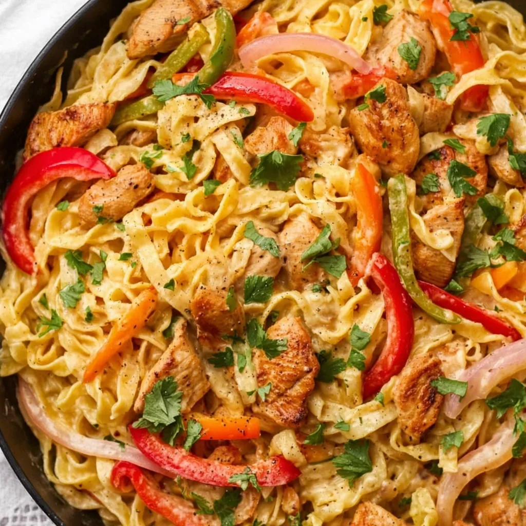 Easy Fajita Chicken Pasta