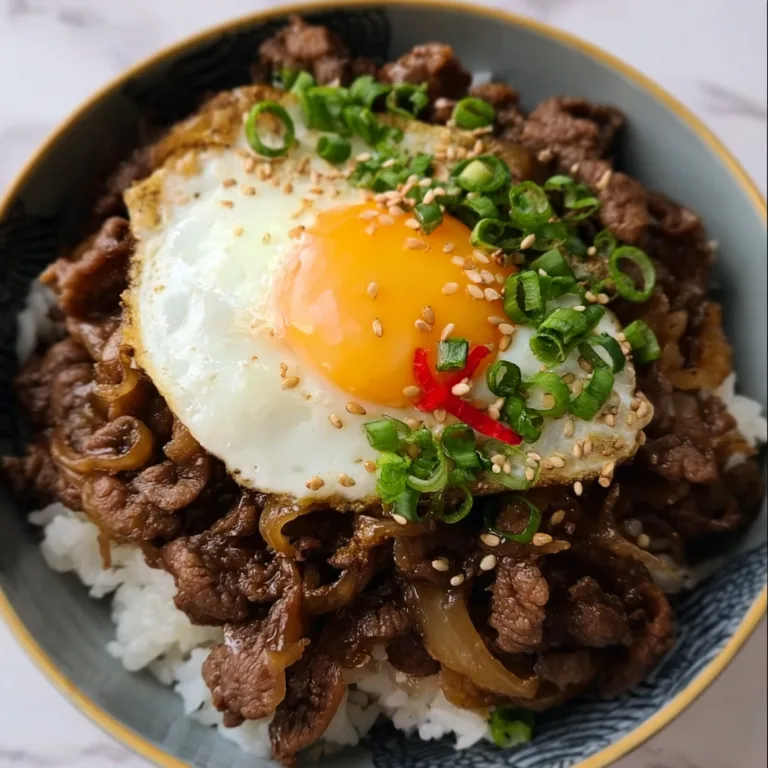 Authentic Gyudon Recipe | Japanese Beef Rice Bowl – Easy & Delicious