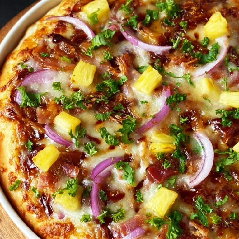Delicious Hawaiian BBQ Pizza | Sweet & Savory Island Flavor Combo