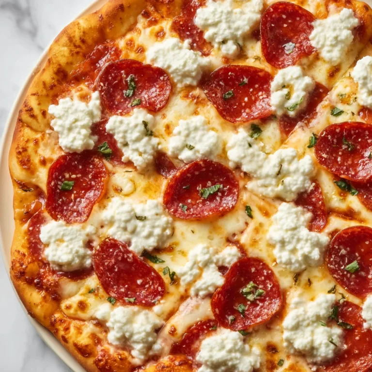 Honey Pepperoni Ricotta Pizza Recipe | Sweet & Savory Gourmet Pizza Delight
