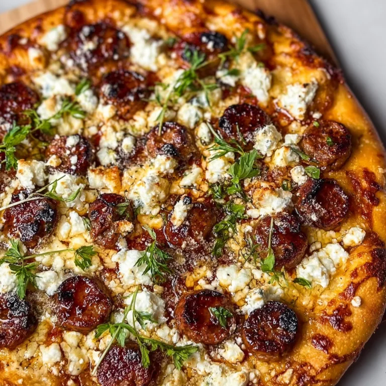 Hot Sausage Feta Honey Pizza Recipe | Spicy & Sweet Gourmet Pizza Delight