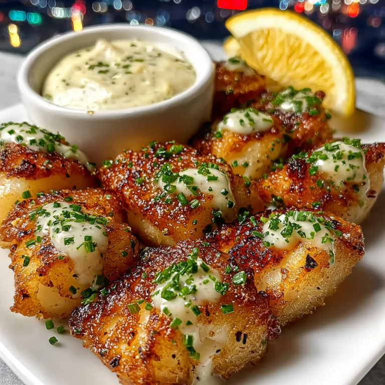 Crispy Lemon Butter Fish Bites with Garlic Aioli – Easy & Delicious Seafood Recipe