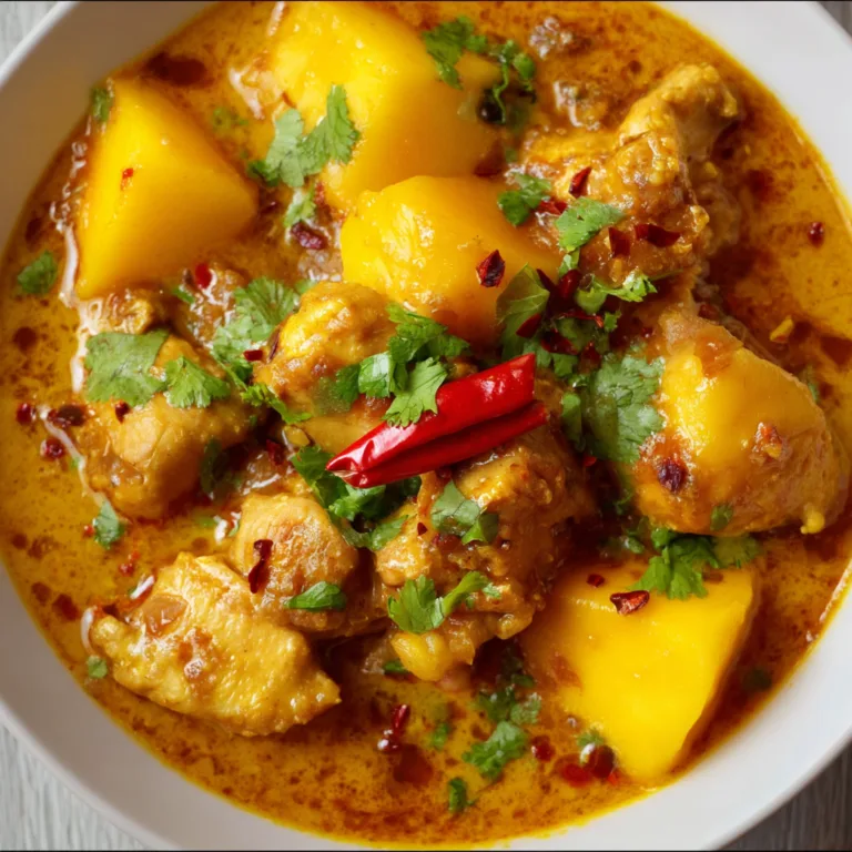 Delicious Mango Chicken Curry Recipe | Sweet & Spicy Indian Curry