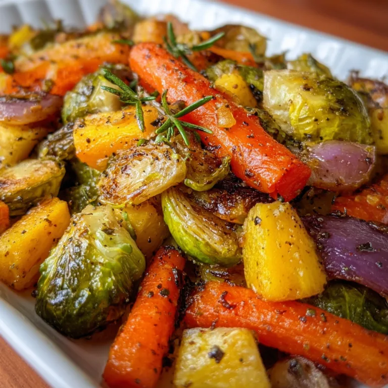 Maple Dijon Roasted Vegetables Recipe | Sweet &amp; Tangy Healthy Side Dish