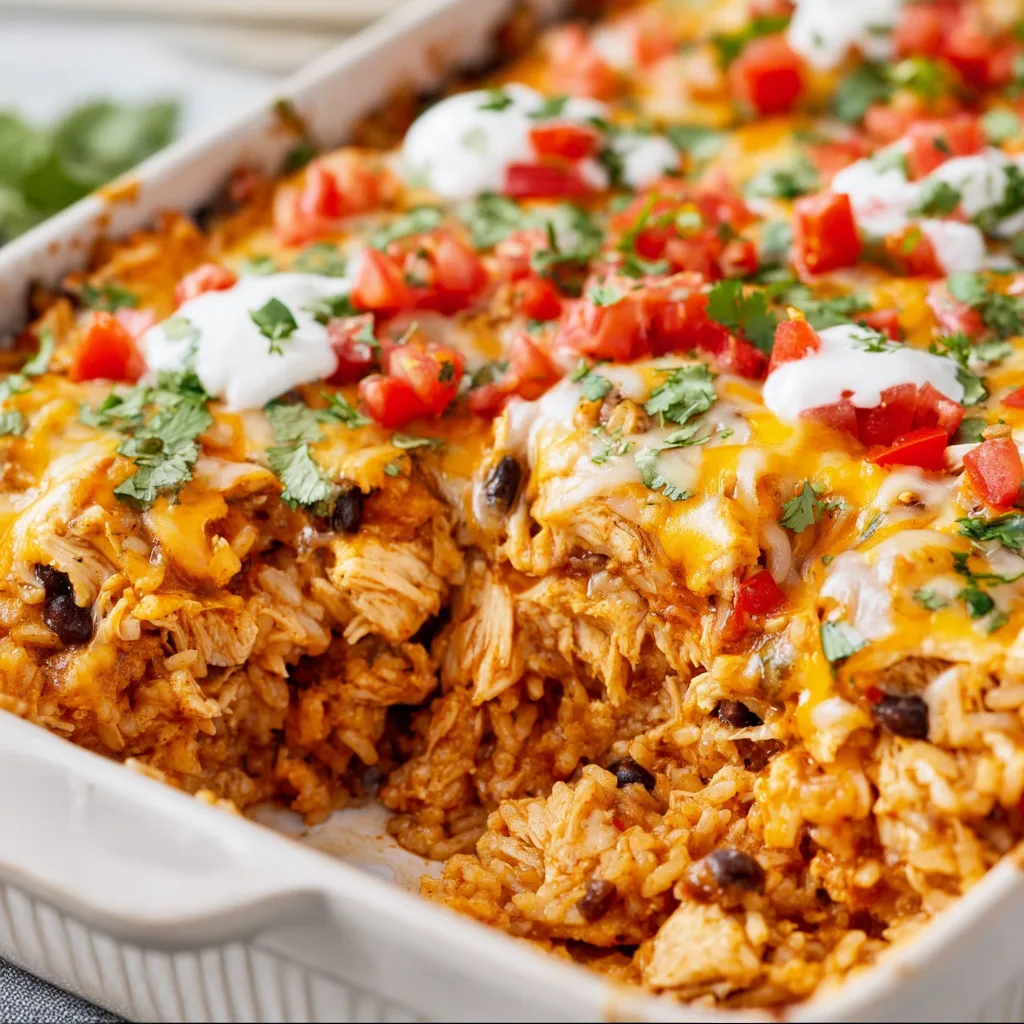 Mexican Chicken and Rice Casserole