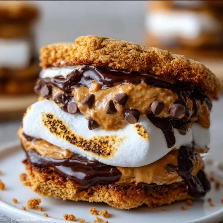 Delicious Peanut Butter Choc Chip S’mores with Brioche Recipe | Sweet &amp; Gooey Treat