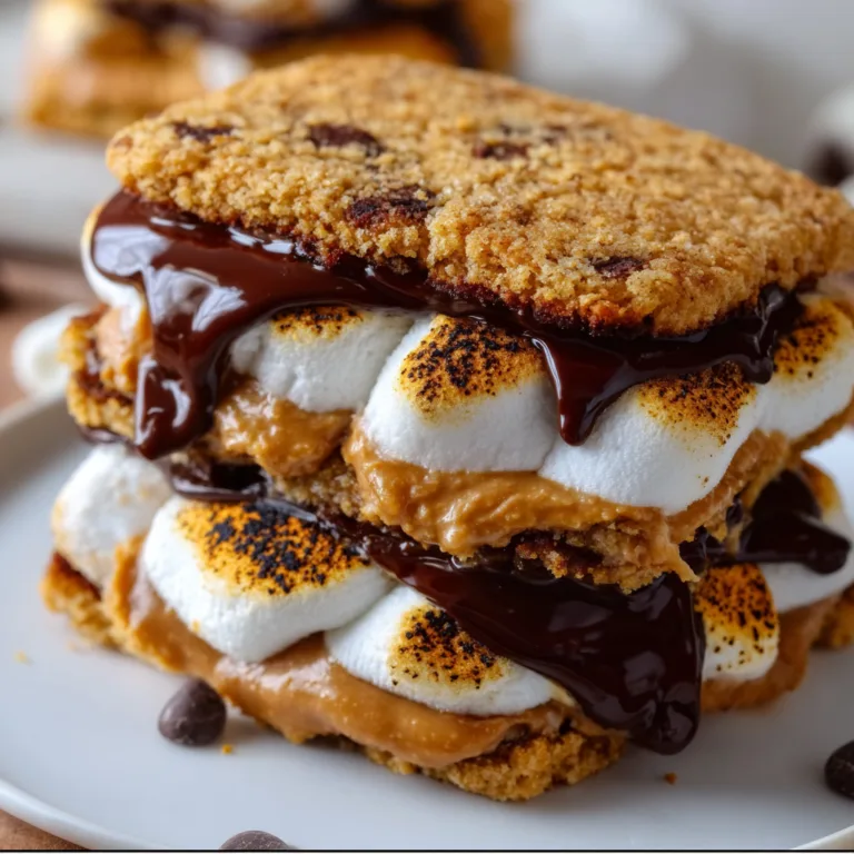 Delicious Peanut Butter Choc Chip S’mores with Brioche Recipe | Sweet & Gooey Treat