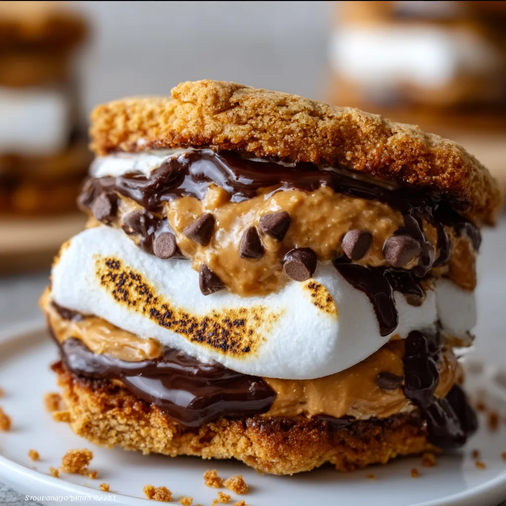 Delicious Peanut Butter Choc Chip S’mores with Brioche Recipe | Sweet &amp; Gooey Treat