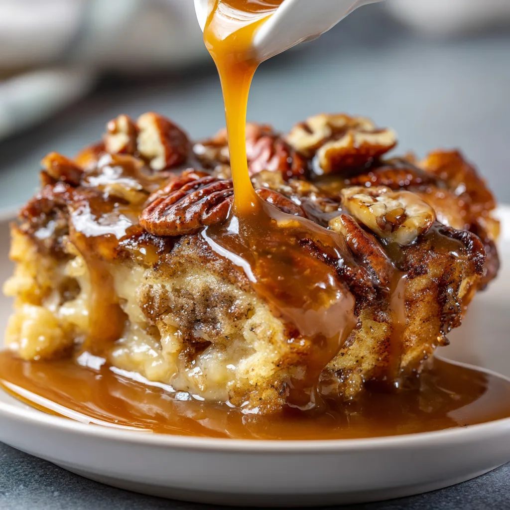 Decadent Pecan Bourbon Bread Pudding with Rich Sauce Recipe