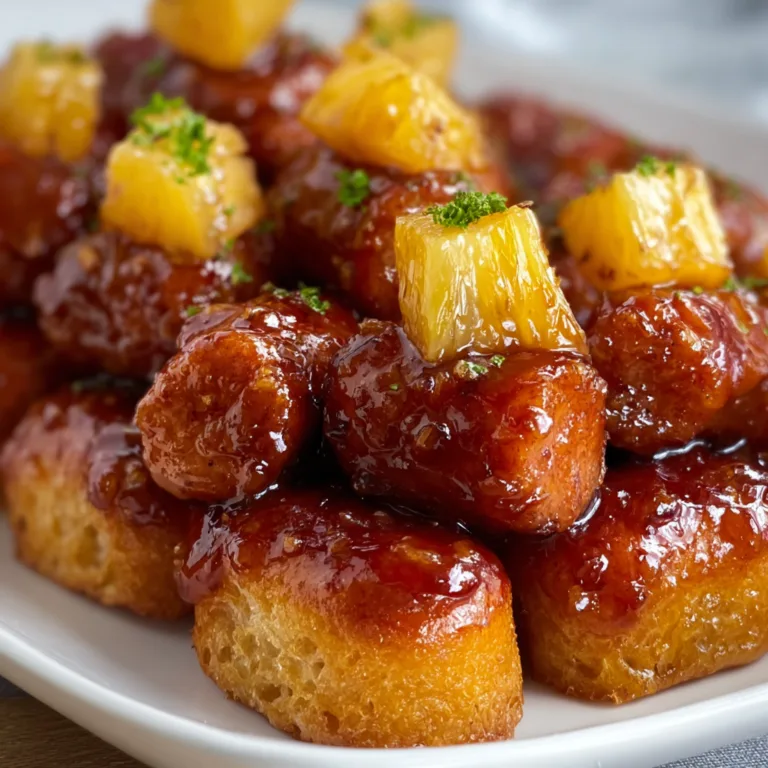 Delicious Pineapple Brown Sugar Mississippi Lil’ Smokies Bites Recipe