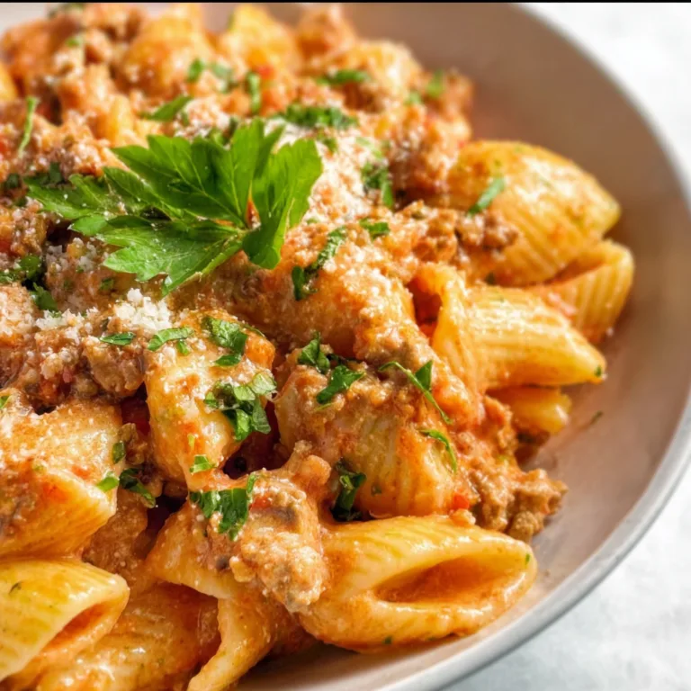 Delicious Pink Sauce Pasta with Ground Turkey Recipe | Easy &amp; Creamy Meal