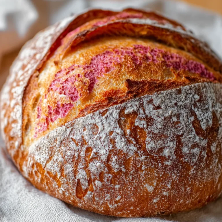Delicious Pink Sourdough Bread Recipe | Soft, Tangy & Vibrant Loaf