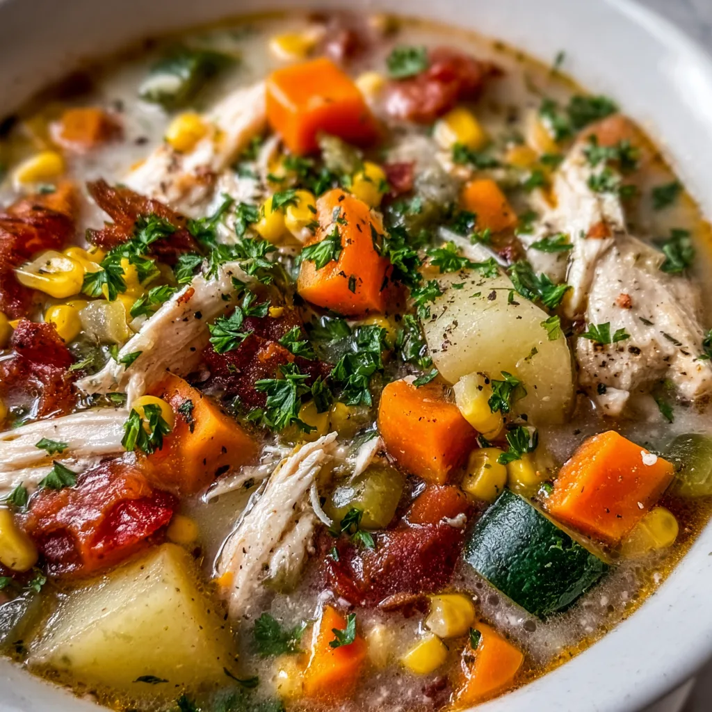 Ranch Chicken Veggie Soup