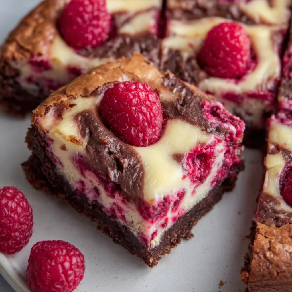Decadent Raspberry Cheesecake Brownies Recipe | Easy &amp; Delicious Dessert