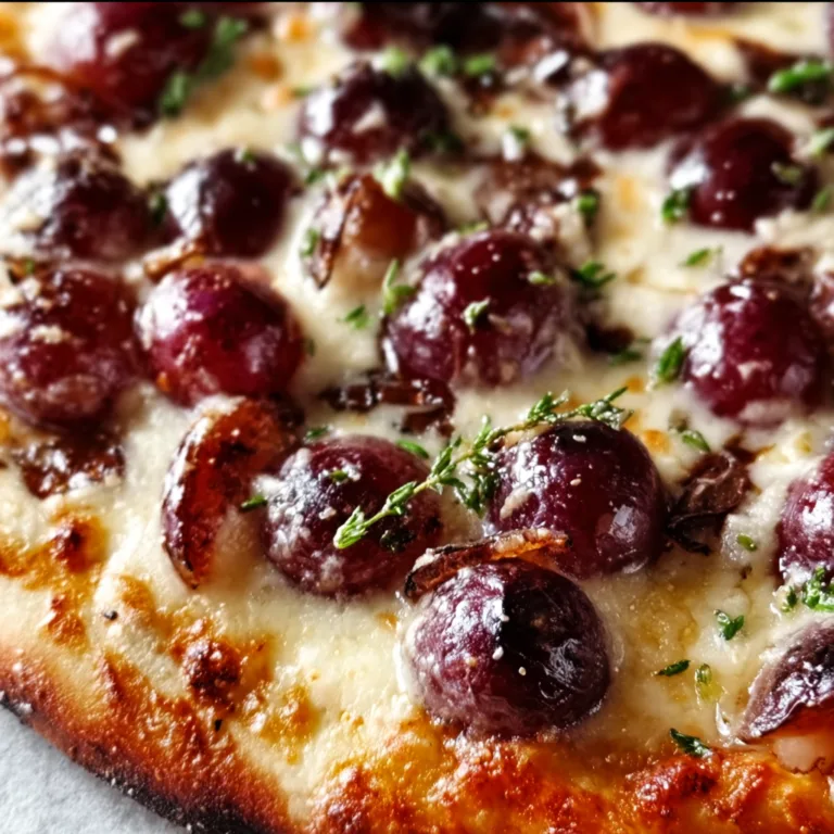 Delicious Roasted Red Grape Pizza Recipe | Sweet &amp; Savory Gourmet Pizza Ideas