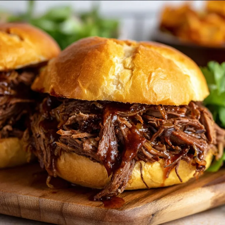 Tender Slow Cooker Shredded Beef Sandwiches Recipe | Easy & Delicious Meals