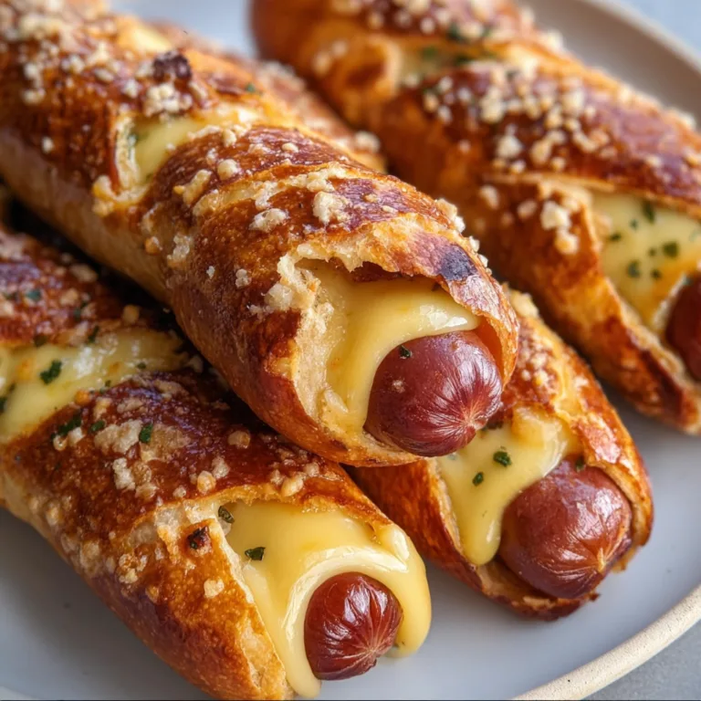 Soft Baked Cheesy Pretzel Dogs – Delicious Homemade Snack Recipe