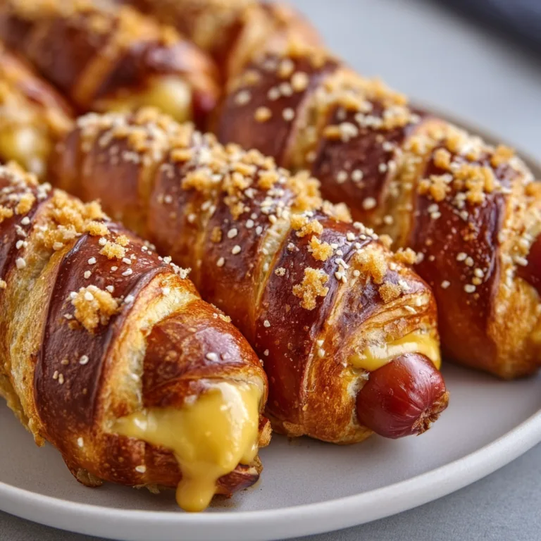 Soft Baked Cheesy Pretzel Dogs – Delicious Homemade Snack Recipe