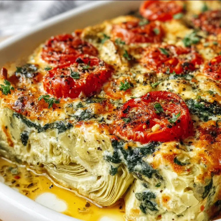 Delicious Spinach Artichoke Tomato Casserole Recipe | Healthy &amp; Easy Dinner Idea